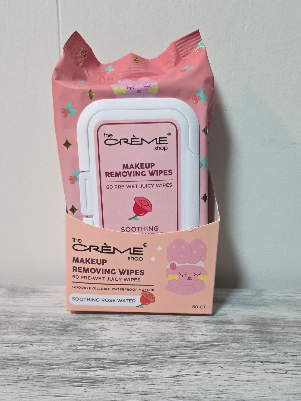 Creme Shop Soothing Rose Makeup Removing Wipes